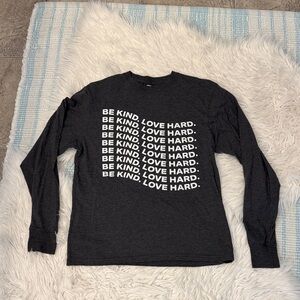 Women’s Dark Gray Long Sleeve Graphic Tee